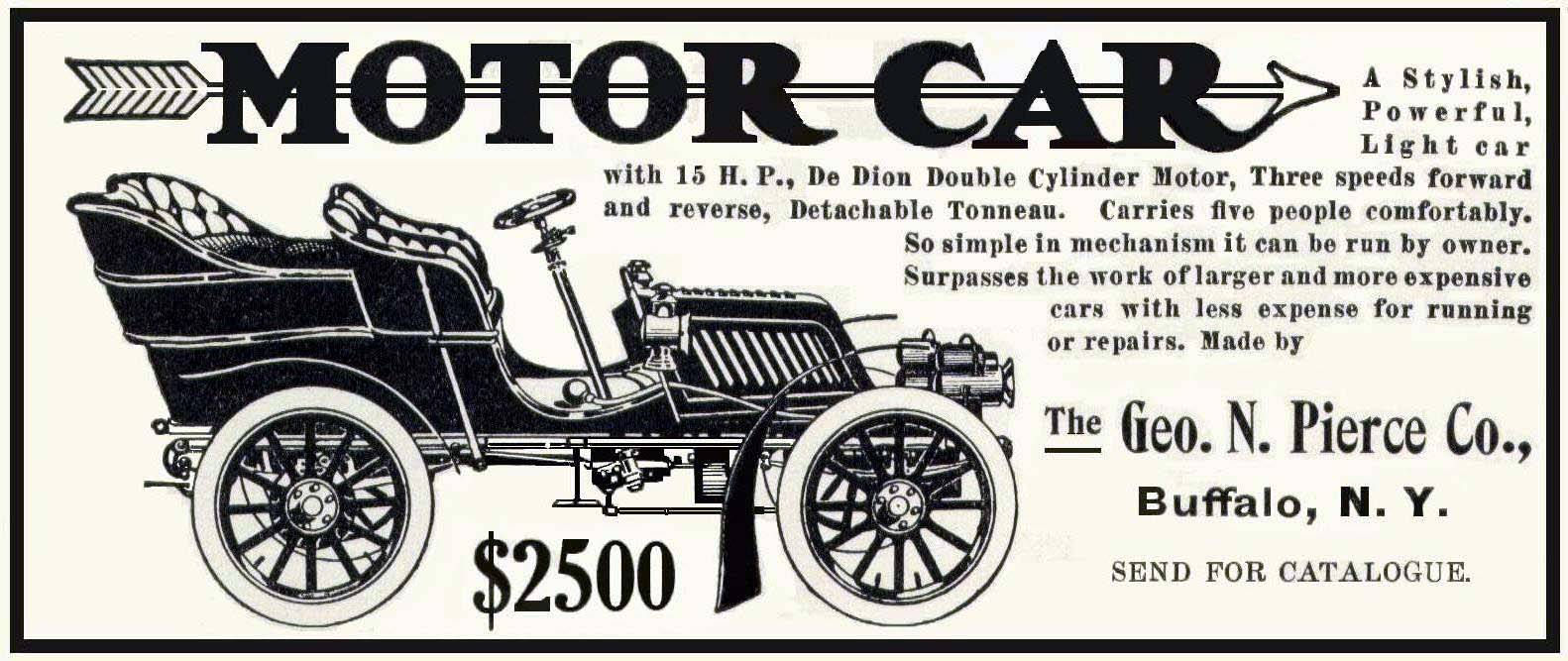 1903 Pierce-Arrow Auto Advertising